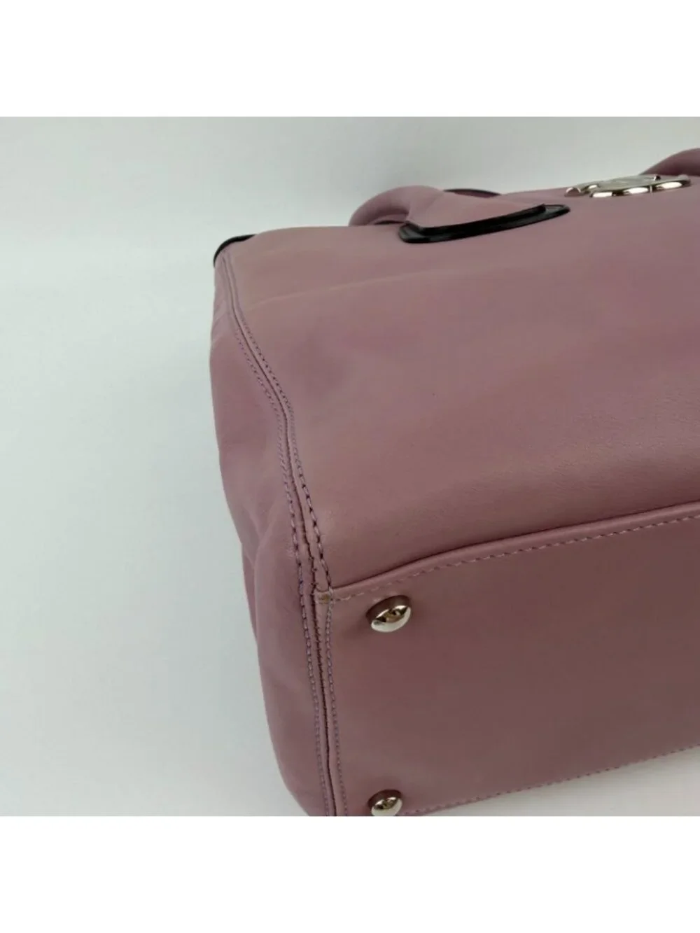 ★SOLD★ Chanel CC Logo Tote Pink Leather Vintage - Picture 8 of 15
